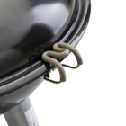 Churrasqueira a Bafo Portátil Carvão em Aço 43,5x37cm Phoenix Alfa lIl Nomad Naterial