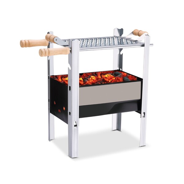 Churrasqueira A Carvão De Aço Carbono Barbecue Carbon Pequena