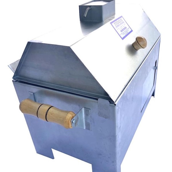 Churrasqueira A Carvão Mini Portátil Zincada Pzf4