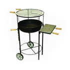 Churrasqueira à Carvão Redonda Regulável Santa Edwirges