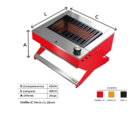 Churrasqueira A Gas  Dxx200 Dinoxx Grelha Uruguaia - Gás Gn -