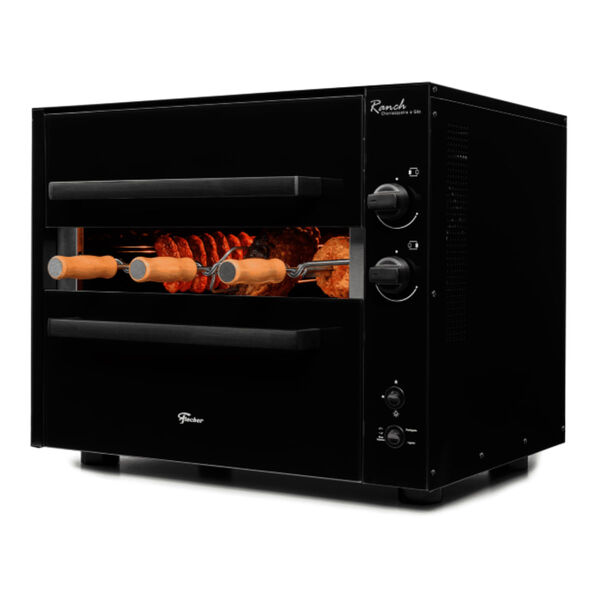 Churrasqueira A Gás Bancada Fischer Ranch 3 Espetos Bivolt