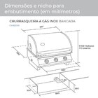 Churrasqueira A Gás Bancada Inox Suggar