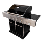 Churrasqueira A Gás Chaleur Devon Black 4 Queimadores De Carr