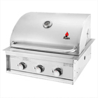 Churrasqueira a Gás de Inox Chaleur de Embutir Concept Square