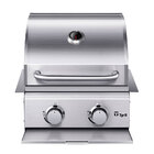 Churrasqueira A Gás Em Inox Embutir Ou Bancada 2 Queimadores