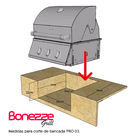 Churrasqueira À Gás Embutir Bonezze Pro 3 - Gás Botijão