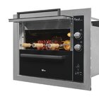 Churrasqueira A Gás Embutir Fischer Ranch 3 Espetos Inox Bivo