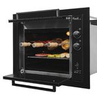 Churrasqueira A Gás Embutir Fischer Ranch 3 Espetos Preta Biv