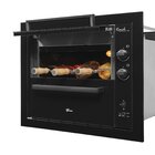 Churrasqueira A Gás Embutir Fischer Ranch 3 Espetos Preta Biv