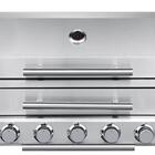 Churrasqueira a gás embutir Hibrida Flex Inox 304 Gás, Carvão