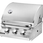 Churrasqueira À Gás Embutir Mikazza Pro 3 + Espeto Giratório