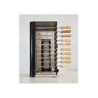 Churrasqueira A Gás Glp Preta C/ 10 Mini Espetos Em Aço Inox