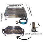 Churrasqueira A Gas Grande 5 Queimador Mangueira E Registro