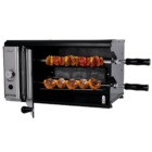 Churrasqueira A Gás Rotativa 2 Espetos Gn 127v Stand preto ti