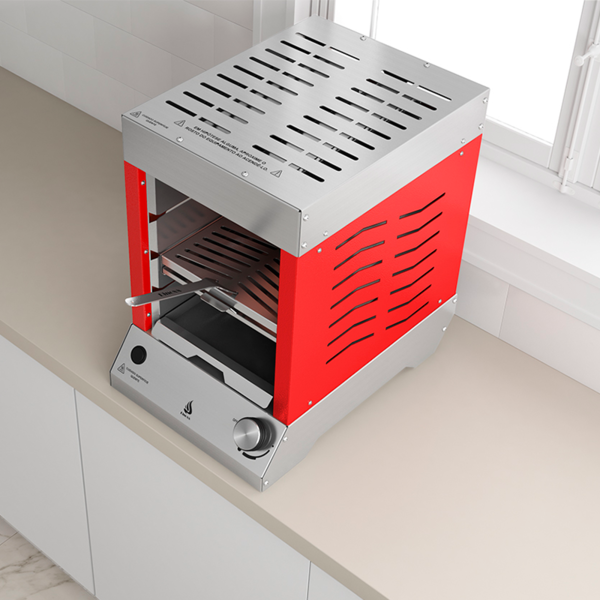 Churrasqueira A Gás Vertical Sem Fumaça - Flame Dinoxx - Gás