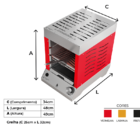 Churrasqueira A Gás Vertical Sem Fumaça - Flame Dinoxx - Gás