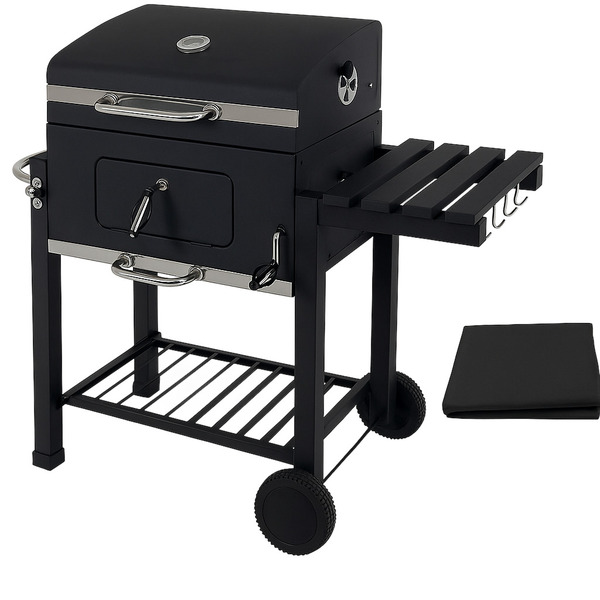 Churrasqueira Americana Móvel Bafo a Carvão Com Capa Brazil H