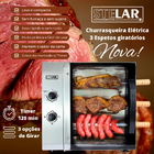 Churrasqueira Assador Elétrico Rotativo Stelar 03 Espetos 127