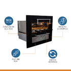 Churrasqueira Assador Gourmet Rotativa Elétrica Embutir 42x52