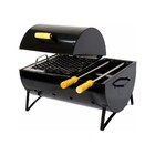 Churrasqueira Bafinho Mista Aço Grelha 2 Espetos 46x34x30cm