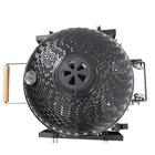 Churrasqueira Bafo Carvão Aço Inox Preto Naterial