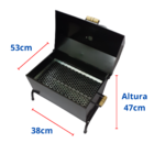 Churrasqueira Bafo Mesa A Gás Com Mangueira E Registro