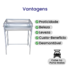 Churrasqueira Cariocão Aço Galvanizado Grelha Moeda Com Alças