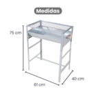 Churrasqueira Cariocão Aço Galvanizado Grelha Moeda Com Alças