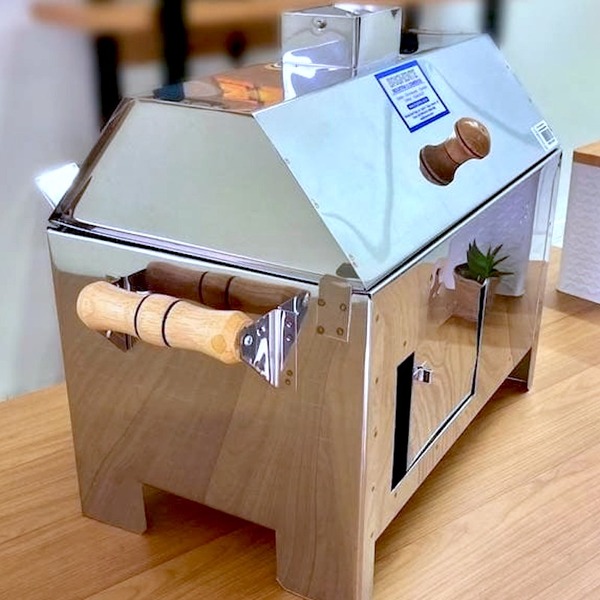 Churrasqueira Carvão Com Tampa Portátil Inox Brighente Pif26