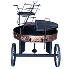 Churrasqueira Cobre Rustica Argentina Gg 120x60cm