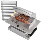 Churrasqueira Cooktop À Gás Gn Sem Fumaça De Embutir Aço Inox