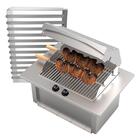 Churrasqueira Cooktop Elétrica De Embutir 70x48x30cm 220v Saro