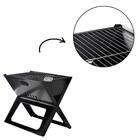 Churrasqueira De Aço Dobrável Portátil Á Carvão