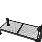 Churrasqueira De Carrinho Dupla Bafo A Carvão Broiler Preta