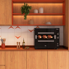 Churrasqueira de De Mesa Gás 2 Queimadores Preto 54x65,2 cm 36160-101656 Fischer