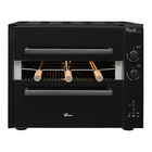 Churrasqueira de De Mesa Gás 2 Queimadores Preto 54x65,2 cm 36160-101656 Fischer