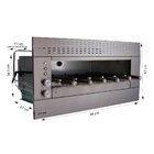 Churrasqueira De Embutir A Gás 6 Espetos Painel Ventilado Glp