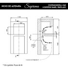 Churrasqueira De Embutir A Gás 6 Espetos Painel Ventilado Gn