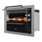 Churrasqueira de Embutir Gás 2 Queimadores Inox 60,3x75,2 cm 36170-103291 Fischer