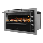 Churrasqueira de Embutir Gás 3 Queimadores Inox 60,2 cm x101,2 cm 33925-103294 Fischer