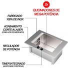 Churrasqueira De Embutir Saro A Gás Natural Gn Chegn