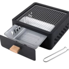 Churrasqueira De Ferro Portátil Carvão Pratica E Versatil Cor