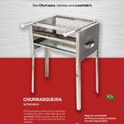 Churrasqueira De Inox Econômica Ce03 Com Grelha Moeda Inox
