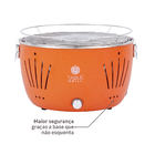 Churrasqueira de Mesa a Carvão Sem Fumaça Laranja Table Grill