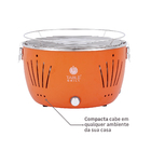 Churrasqueira de Mesa a Carvão Sem Fumaça Laranja Table Grill