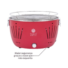 Churrasqueira de Mesa a Carvão Vermelha Table Grill