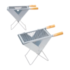 Churrasqueira Dobrável Portátil Maleta A Carvão
