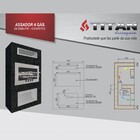 Churrasqueira E Assador A Gás De Embutir 15 Espetos Gás Natur