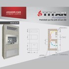 Churrasqueira E Assador A Gás De Embutir 4 Espetos  Gás Natur